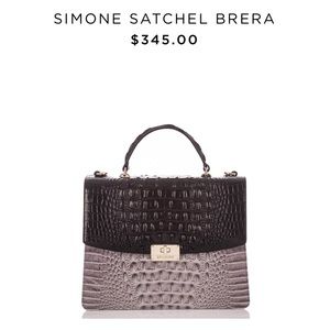 Brahmin Simone Satchel NWT Leather Structured Bag